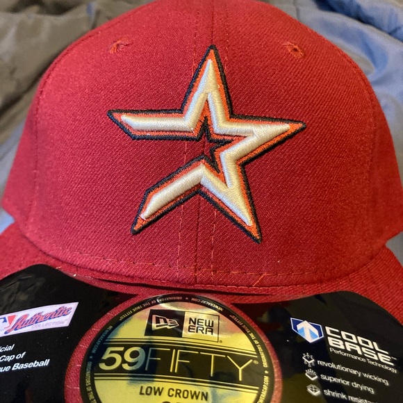 Houston Astros Brick Red low Crown Cap 6 7/8 - Picture 2 of 4